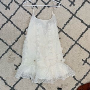HELLO MOLLY WHITE TEXTURED DRESS (never worn)